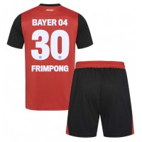 Maglia Calcio Bayer Leverkusen Jeremie Frimpong #30 Prima Divisa Bambino 2024-25 Manica Corta (+ pantaloncini)